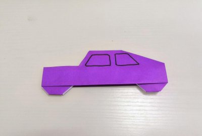 ​手工DIY：简易小汽车，折法简单，小朋友超级喜欢哦